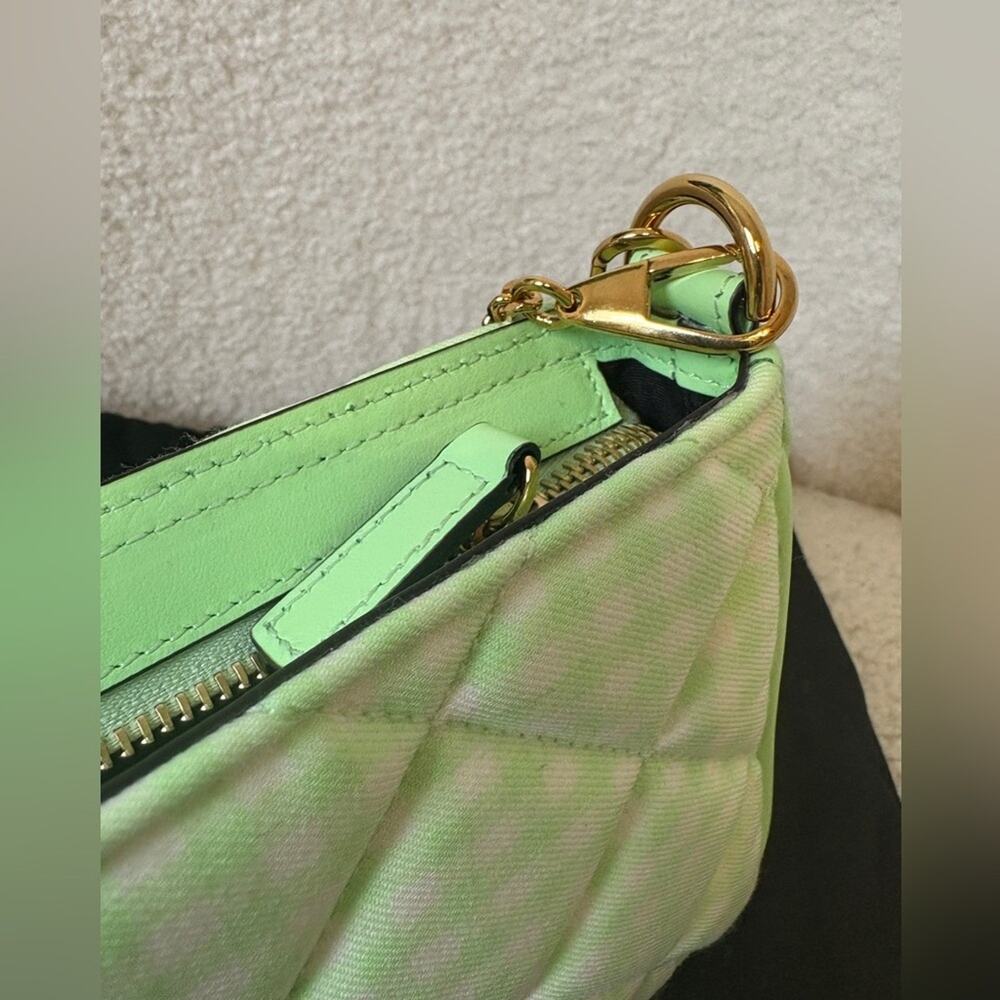 Versace Green Checkered Bag Women's NWT - Picture 7 of 10